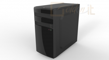 AIO Bohemian II High Gloss Black microATX ház táp nélkül