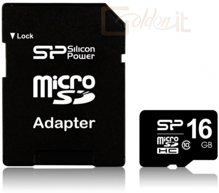 Silicon Power 16GB Micro Secure Digital Card CL10 + SD adapter - Memóriakártya