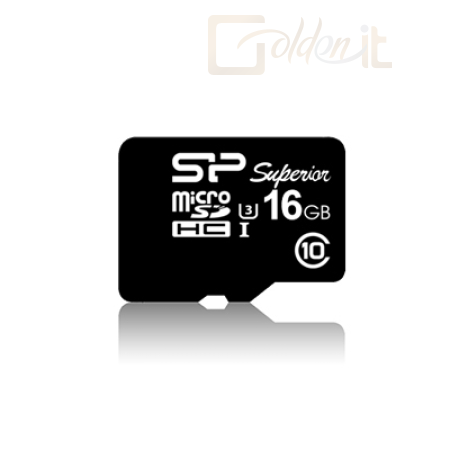 Silicon Power 16GB Superior microSDHC UHS-1 (U3) + adapter - Memóriakártya