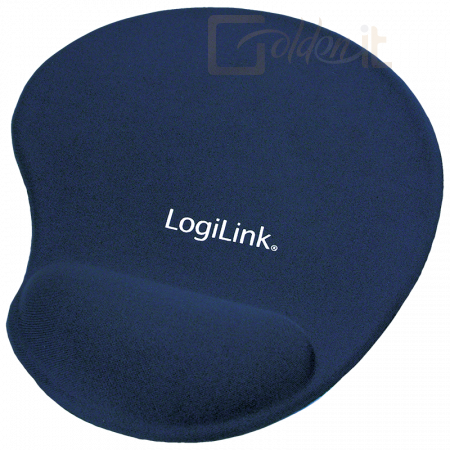 Logilink ID0027B zselés egérpad csuklótámasszal Blue 300x220x25mm