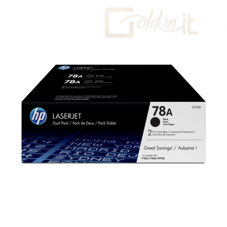 HP CE278AD (78A) Dupla Black toner