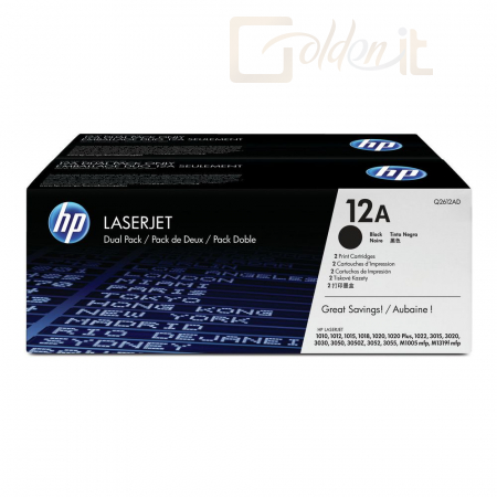 HP Q2612AD (12AD) Black toner DUO Pack /LJ1010, 1012, 1015