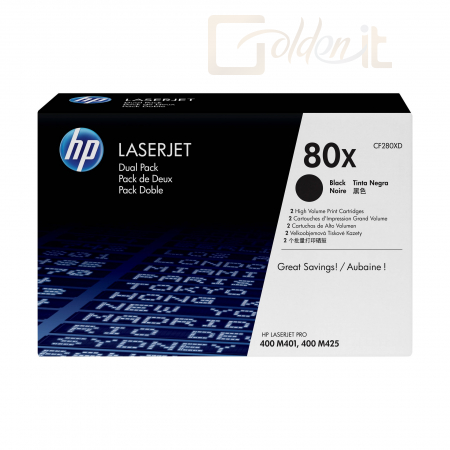 HP CF280XD (80XD) Duo Black Toner