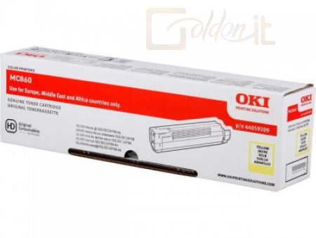 Oki MC860 toner 10000 oldal Yellow