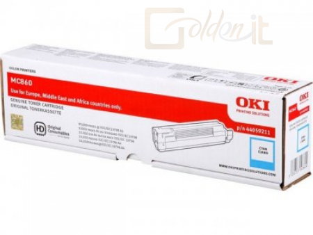 Oki MC860 toner 10000 oldal Cyan