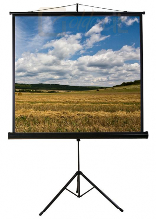 Funscreen Matt White Tripod 200x200cm Format 1:1 Fekete tokkal