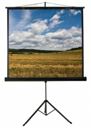 Funscreen Matt White Tripod 180x180 cm Format 1:1 Fekete tokkal