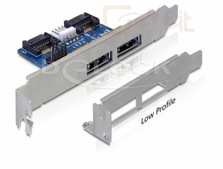 DeLock Slot bracket 2x eSATAp 5V/12V