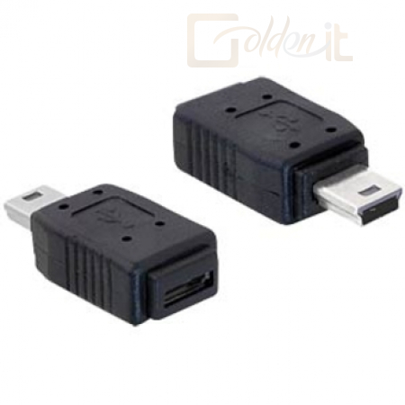 DeLock Átalakító USB mini male to USB micro-A+B female